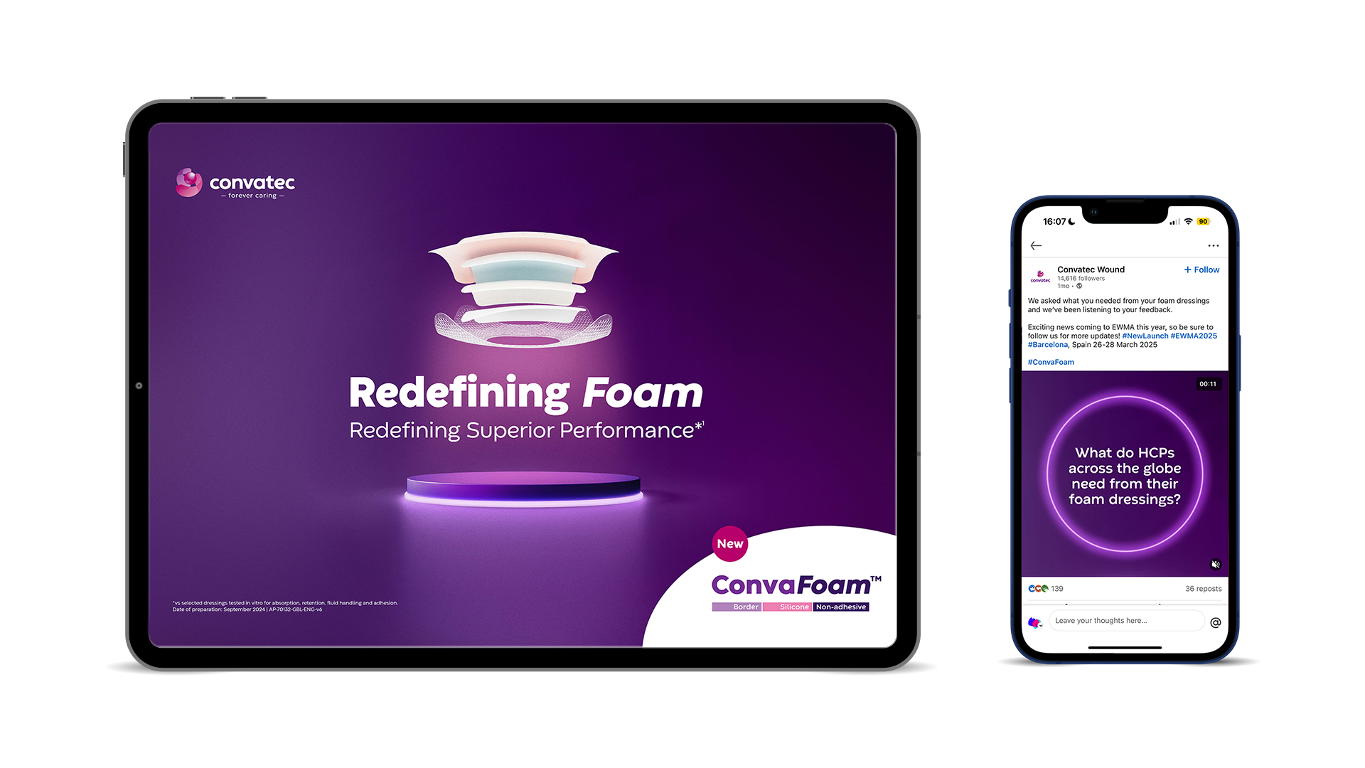 Convatec ConvaFoam Global Campaign